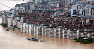 Worst flood hits Zhejiang province of China