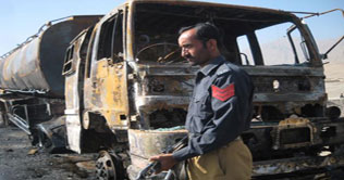 Bhakkar: Two NATO tankers destroyed in miscreants firing