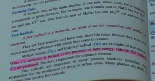 Punjab Textbook Boards perfect formula: chemistry book full of blunders