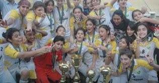 Lorashan Reds in Karachi Women Football Cship final
