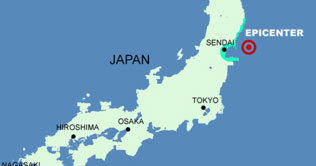 Seven injured as quake jolts Japan