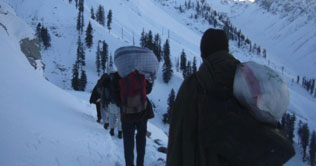 Rain and snowfall in parts of the country 