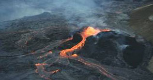 Lava erupts from Hawaiian volcano