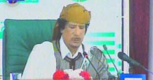 Libya: Gaddafi declares protesters as foreigners 