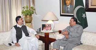 PM Gilani calls on President Zardari