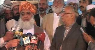 KP governor meets Fazalur Rehman  