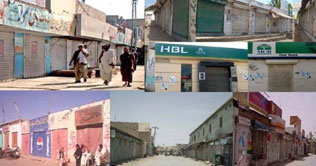 Balochistan observes shutter down against lawlessness