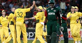 World Cup 2011: Australia crush Kenya, enter World Cup quarter-finals 