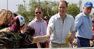 Prince William visits disaster-hit Australia