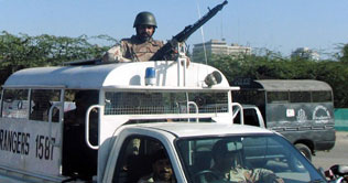 Two stray rockets hit Karachi 