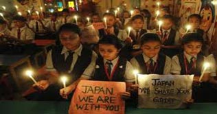 Filipinos hold rally for Japans victims