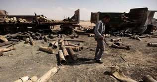 Libyan Rebels take control of Gaddafis hometown