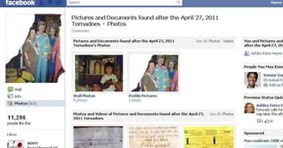 Facebook reuniting tornado victims