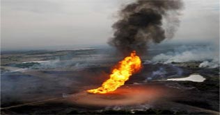 Gas pipeline blown in Kandhkot