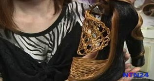 Hair dresser turns shoe maker, creates hairy heels 