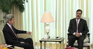 Kerry meets troika in Islamabad