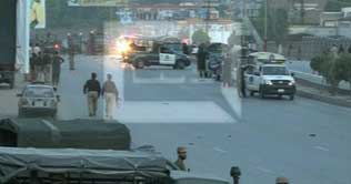 Explosive-laden truck rams into CID station, 8 killed, 42 injured