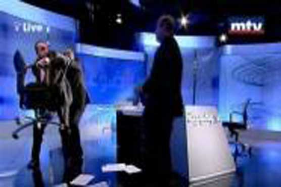 Lebanese politicians fight over Syria on live TV