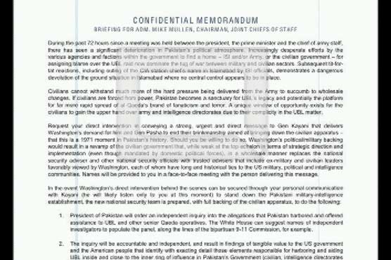 Controversial memo sent to Mullen made public