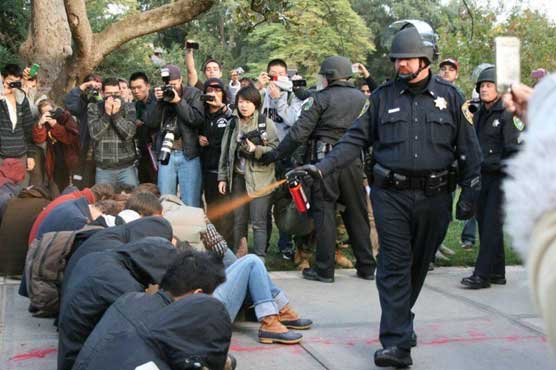 Officers in pepper spray incident placed on leave