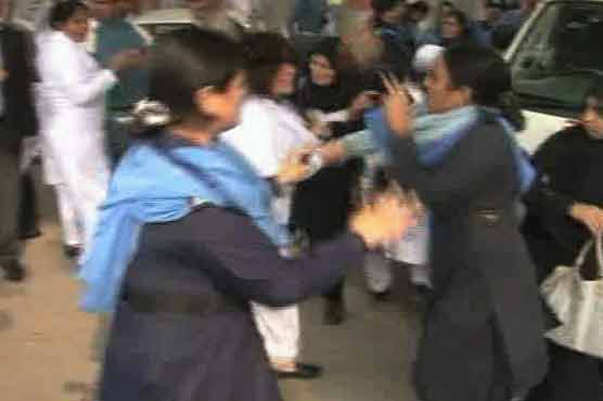 Police torture protesting nurses