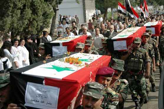 Four Syrian troops killed in anti-govt protest