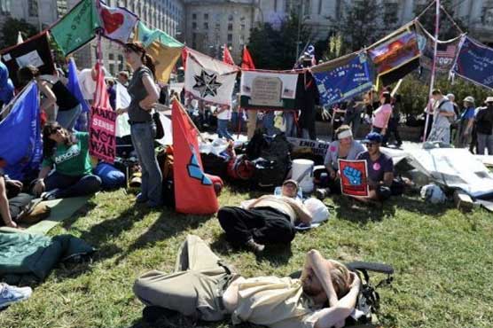 Anti-corporate protests spread to US capital