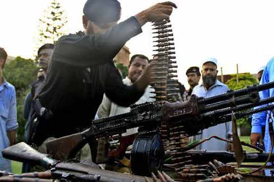 Peshawar: Police seize heavy cache of arms, 2 arrested 
