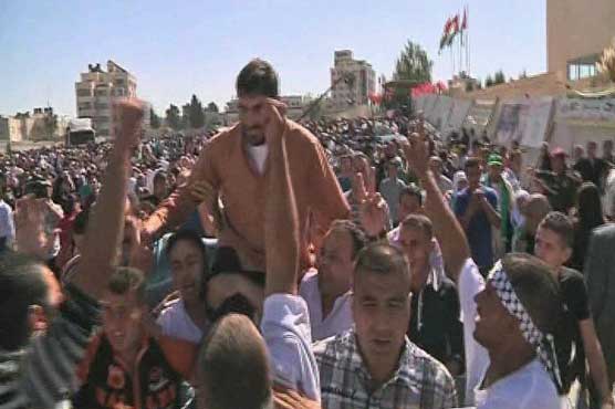 Palestinians celebrate release of 477 prisoners