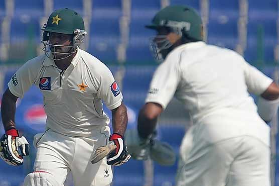 Taufeeq century gives Pakistan control in 1st Test