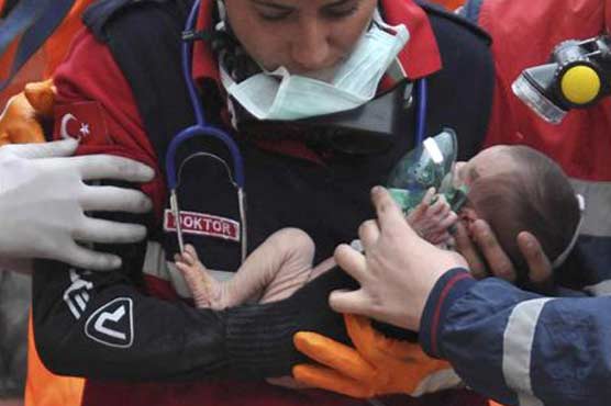 2-week-old baby pulled alive from rubble