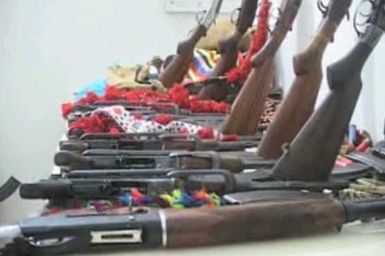 Khairpur Mirus: Arms recovered from van, 24 arrested