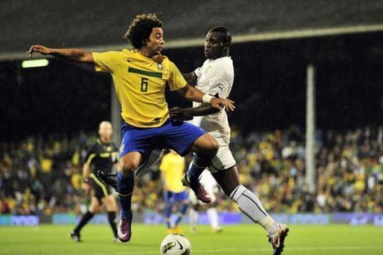 Brazil subdues 10-man Ghana in friendly