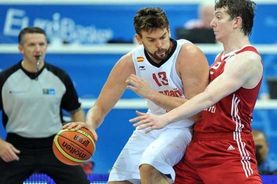 Spain beat Germany in European Basketball Cship