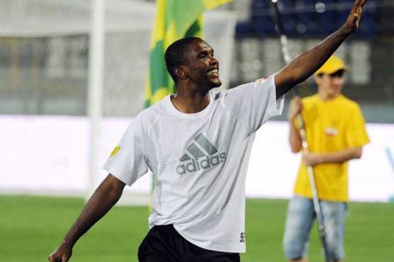 Eto'o soaks up warm welcome in war-torn Dagestan