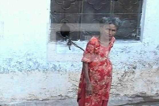 Multan: chained mother freed