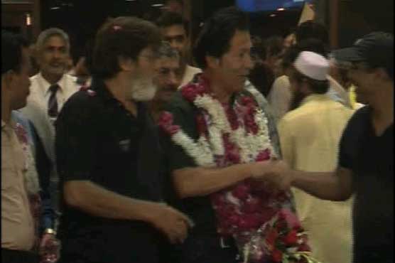 National hockey team return from China