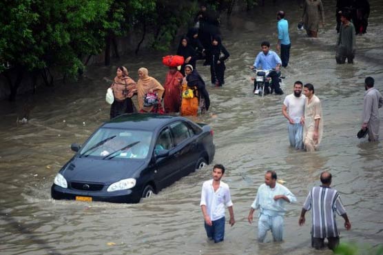 Rains force Karachi to halt