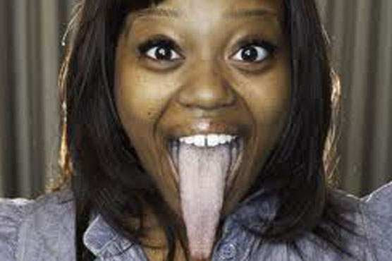 US student holds world record for longest tongue