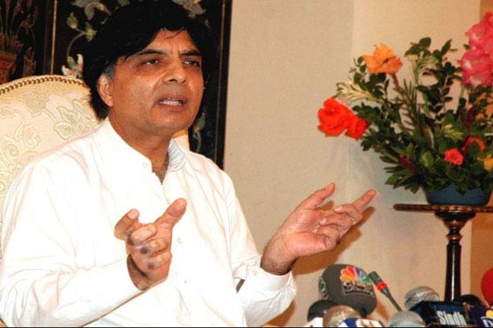 Mullen statement against sovereignty of Pakistan: Nisar 