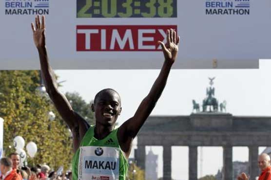 Makau sets world record in Berlin Marathon