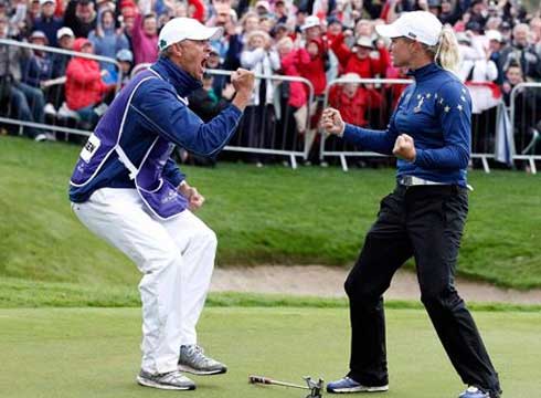 Europe beat US to win Solheim Cup