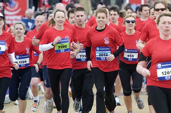 Runners christen Olympic Stadium