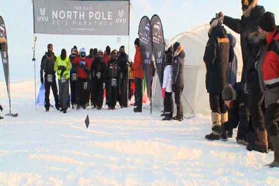 40 athletes attend marathon at North Pole