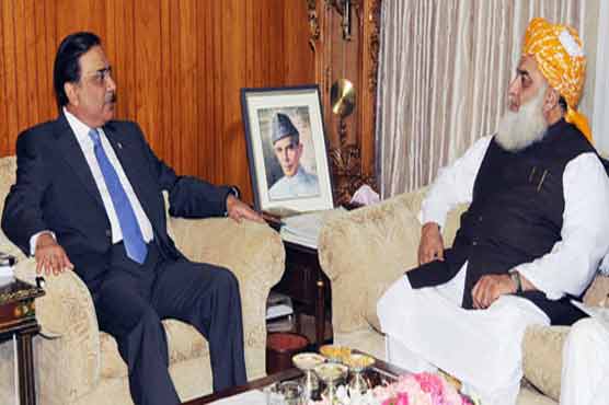 Maulana Fazalur Rehman meets President Zardari
