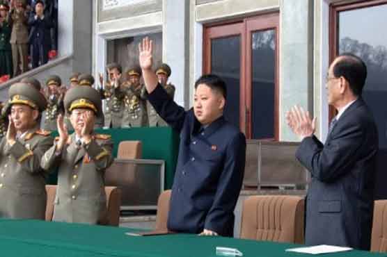 N Korea's Kim gives first speech at parade