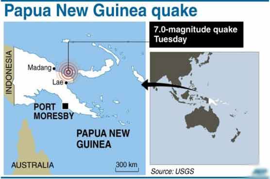 Strong quake hits Papua New Guinea, no damage