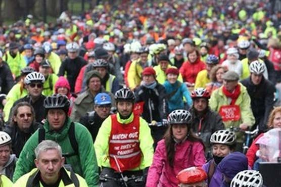 Thousand protest in London, Rome for cycle safety