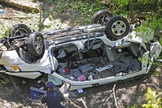 Van plunges off NY road into zoo grounds; 7 killed
