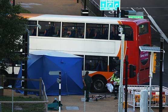 Cyclist killed in collision with Olympics shuttle bus   